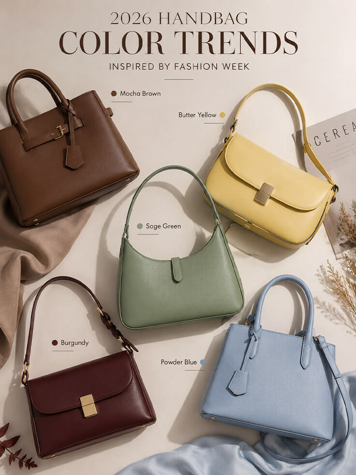 Color Trends Inspired by Fashion Week: The Shades Defining Women's Handbags in 2026