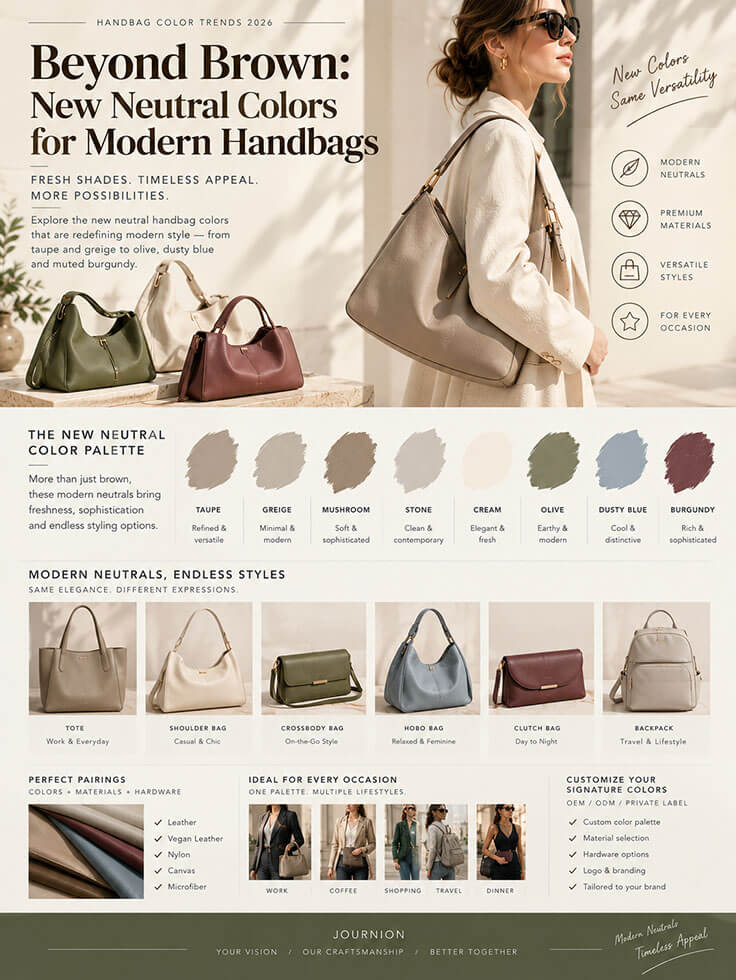 Beyond Brown: New Neutral Colors for Modern Handbags