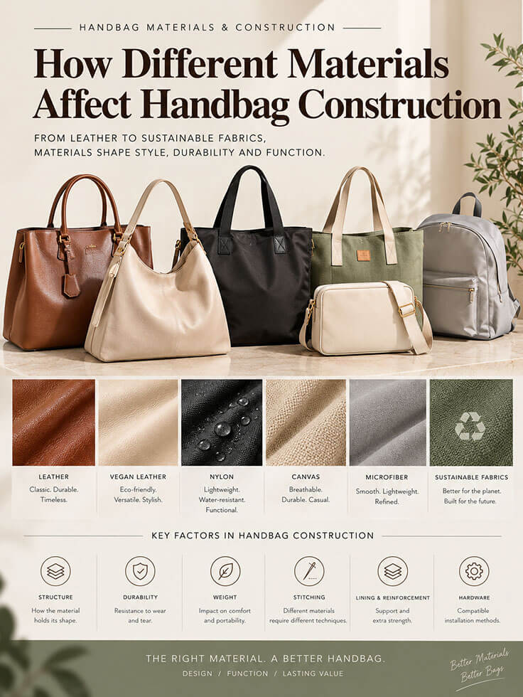 How Different Materials Affect Handbag Construction