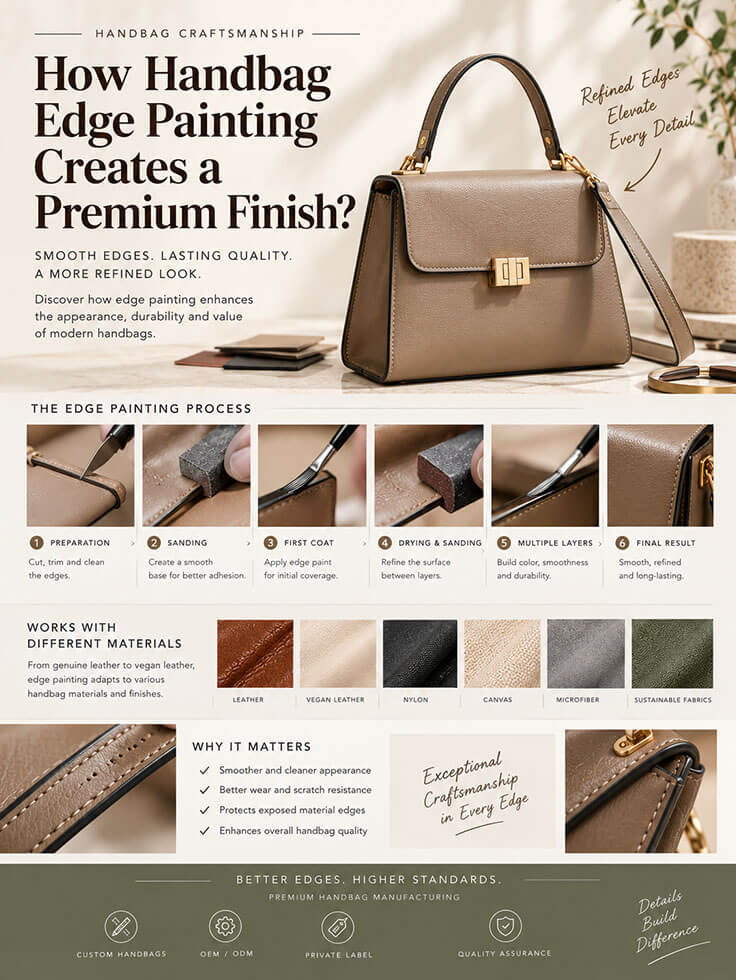 How Handbag Edge Painting Creates a Premium Finish