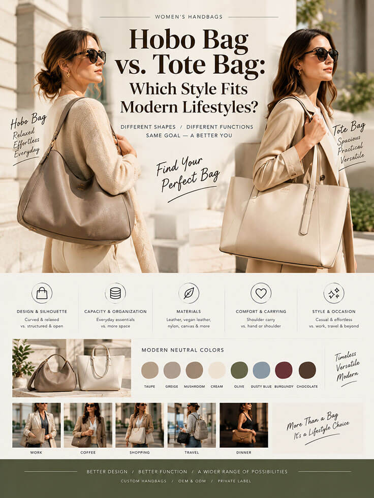 Hobo Bag vs. Tote Bag: Which Style Fits Modern Lifestyles?