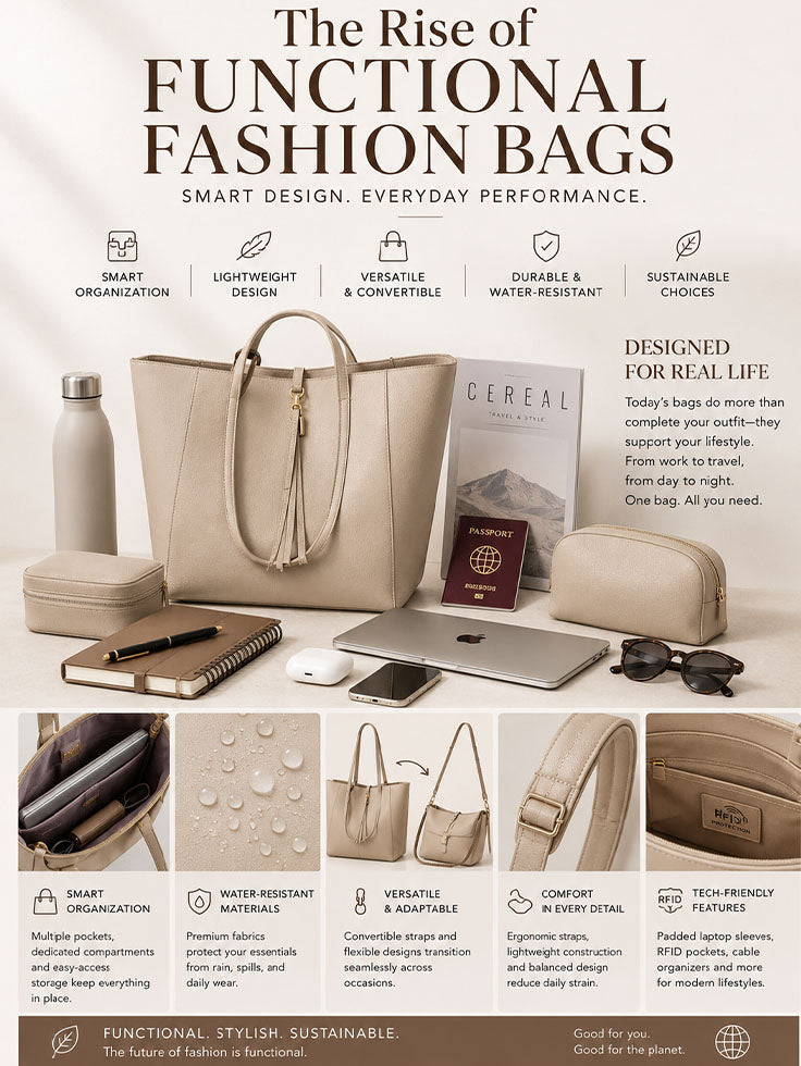 The Rise of Functional Fashion Bags: Smart Design Meets Modern Style