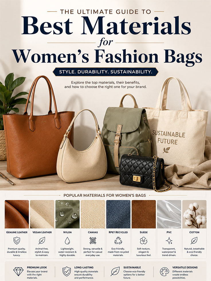 Best Materials for Women’s Fashion Bags: A Complete Guide for Brands and Buyers