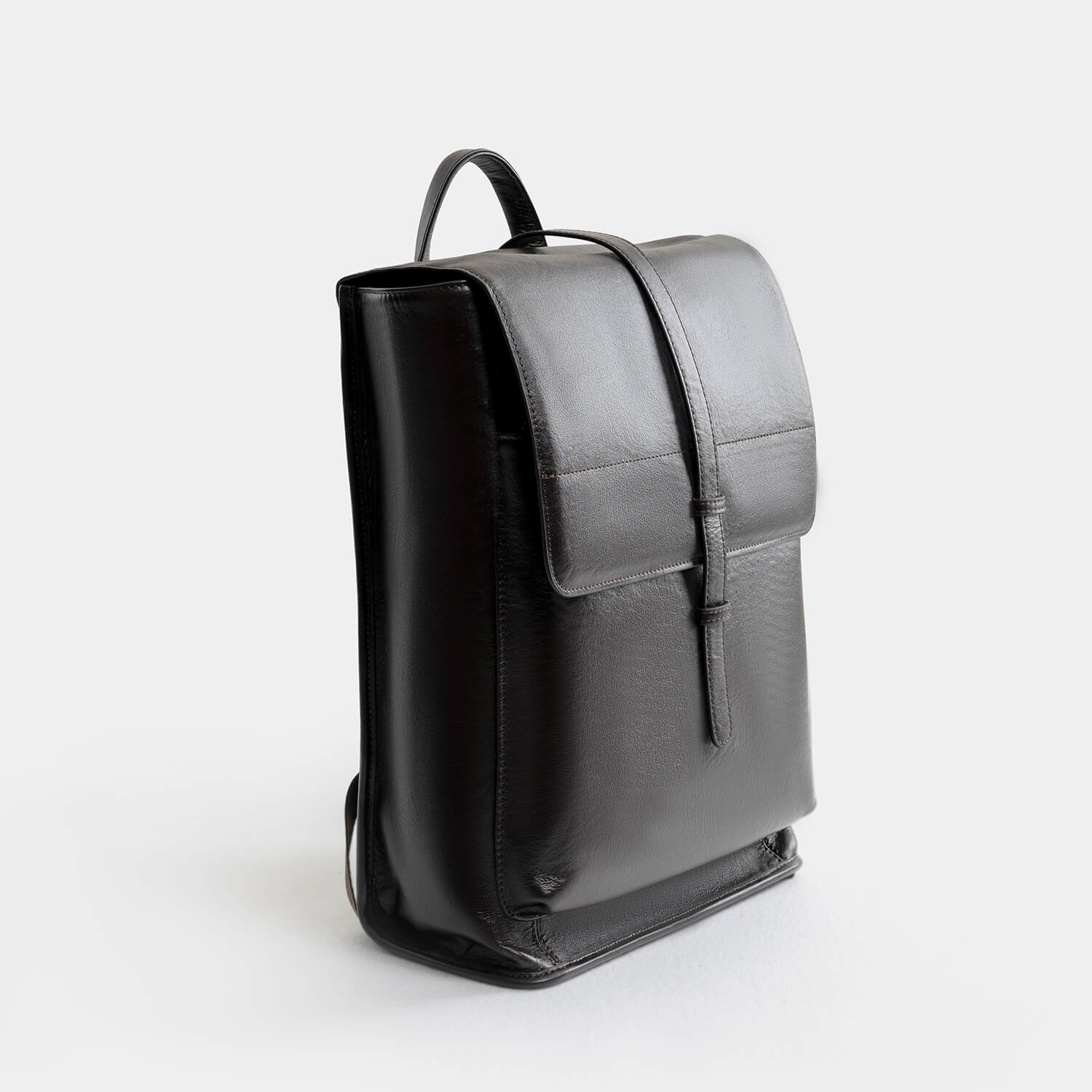 Journion Brown Vegan Leather Backpack