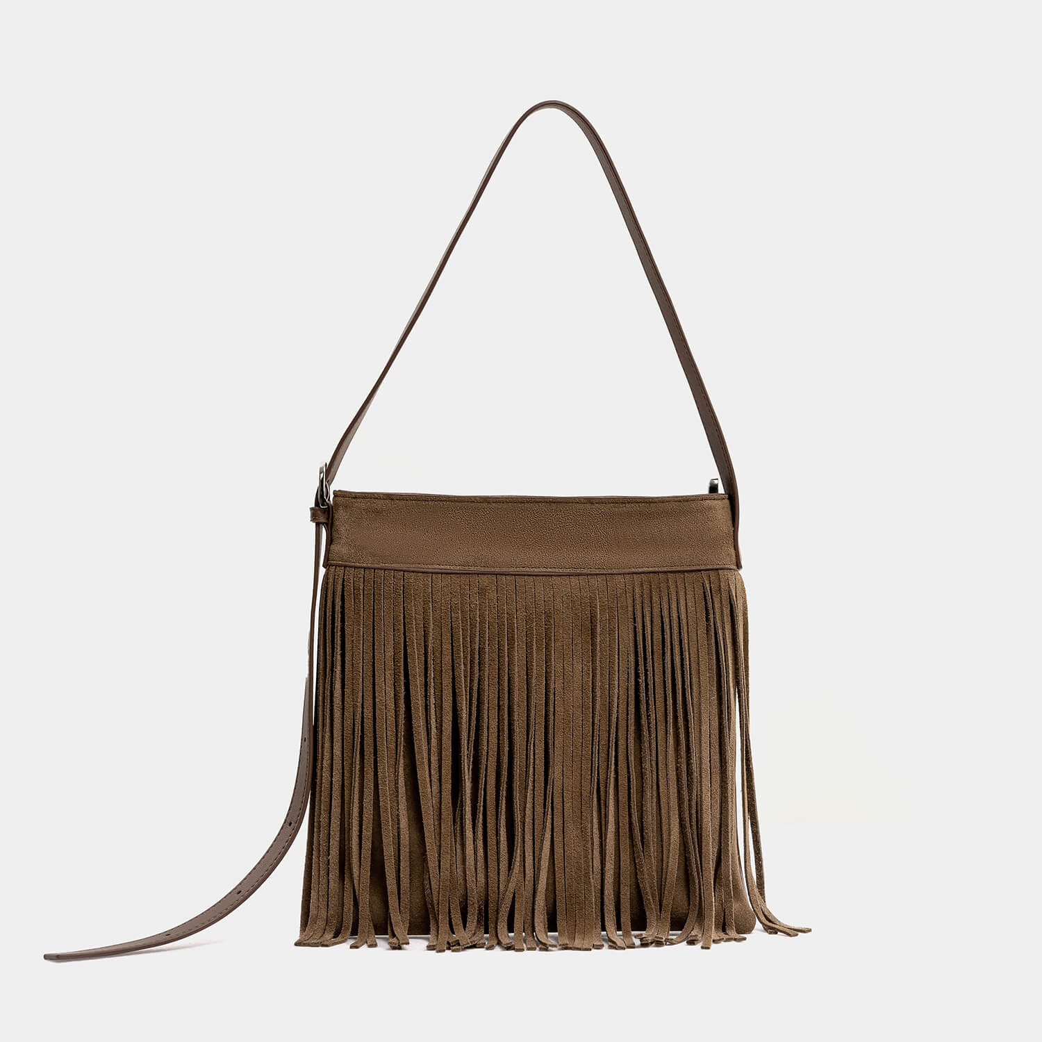 Journion Suede Leather Shoulder Bag