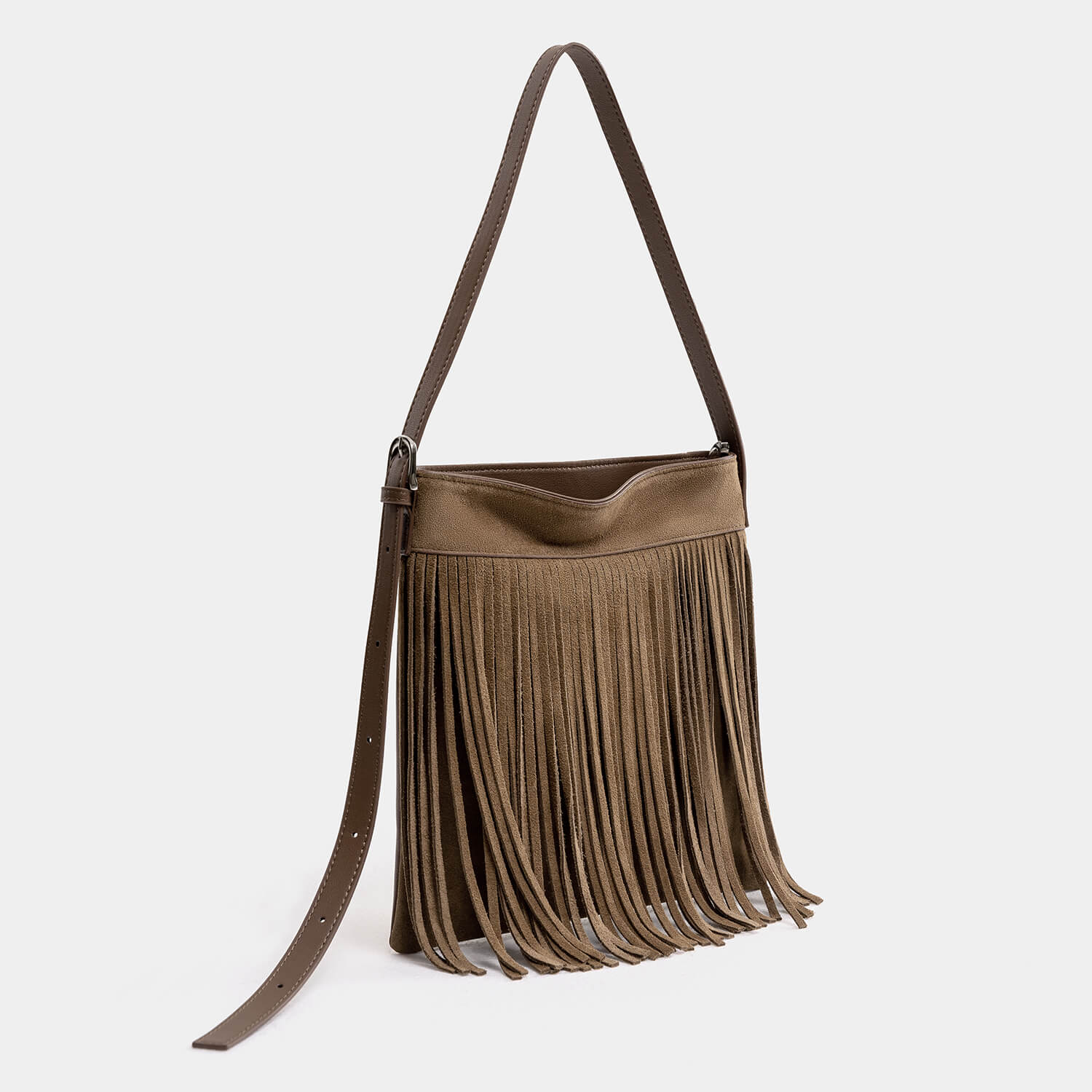 Journion Suede Leather Shoulder Bag