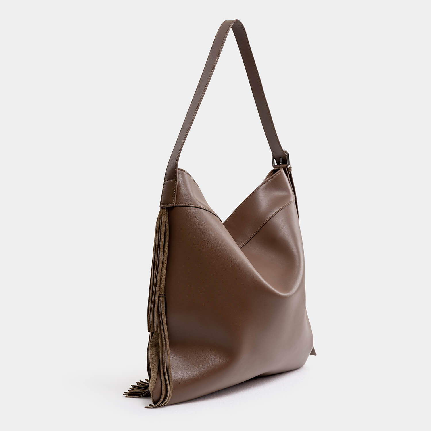 Journion Brown Suede Shoulder Bag