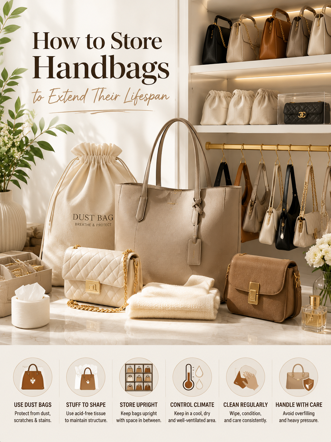 How to Store Handbags to Extend Their Lifespan The Complete Guide to Proper Handbag Storage and Maintenance