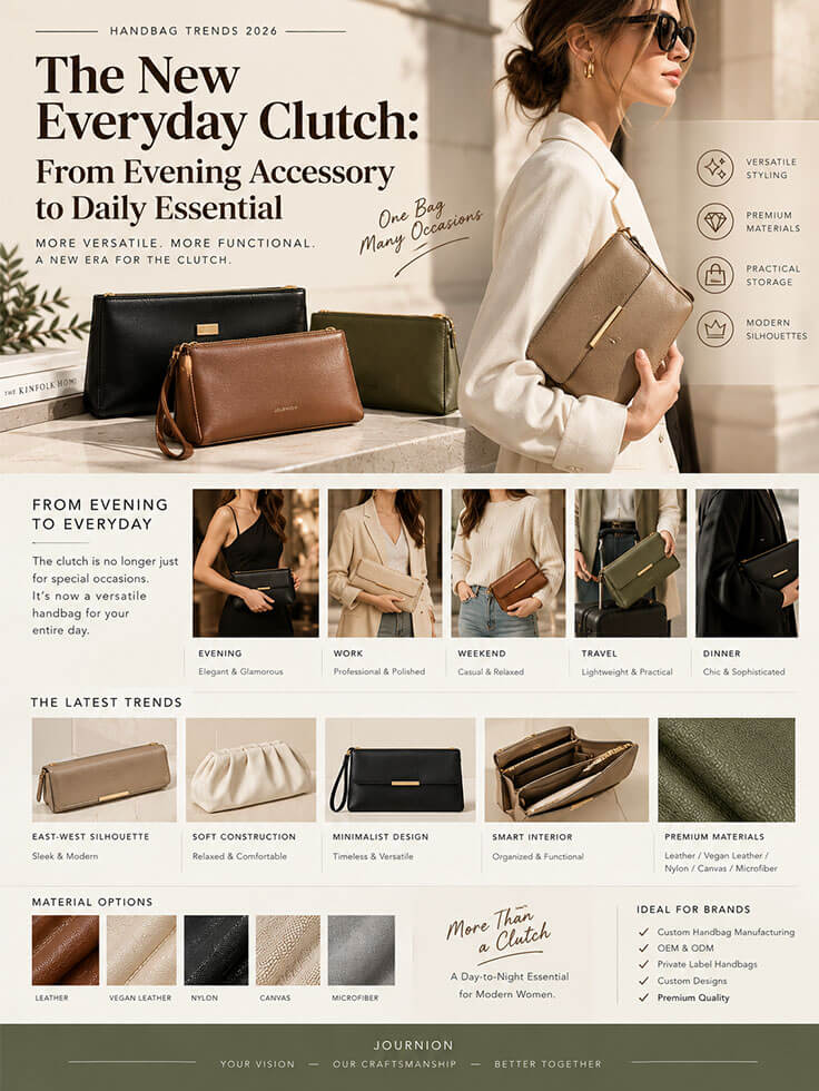 The New Everyday Clutch: From Evening Accessory to Daily Essential