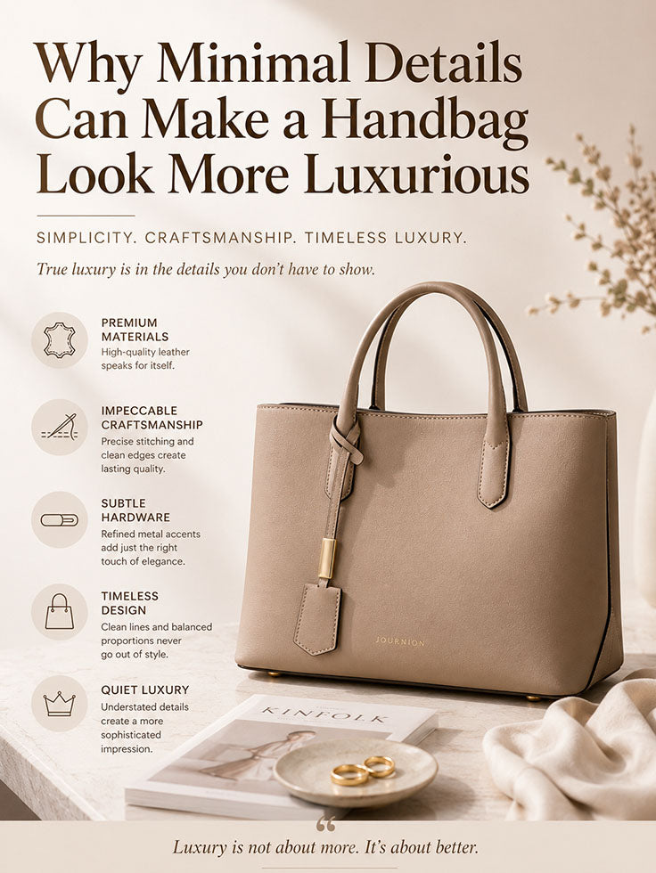 Why Minimal Details Can Make a Handbag Look More Luxurious
