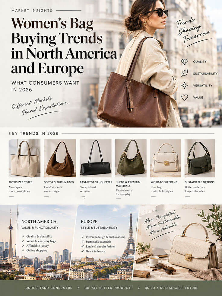Women's Bag Buying Trends in North America and Europe: What Consumers Want in 2026