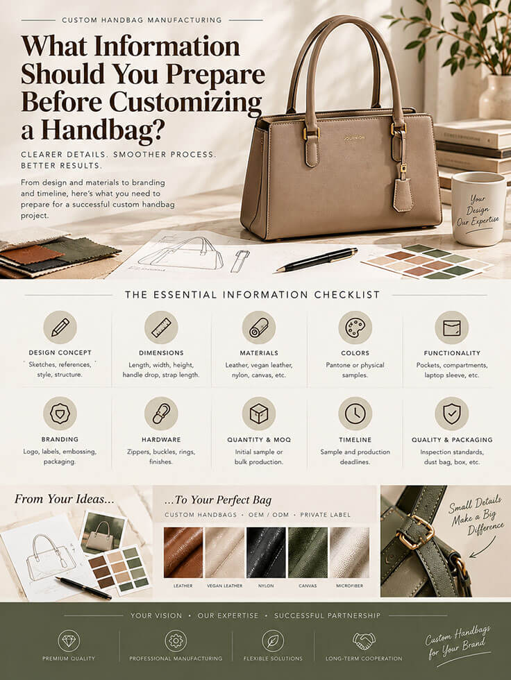 What Information Should You Prepare Before Customizing a Handbag?