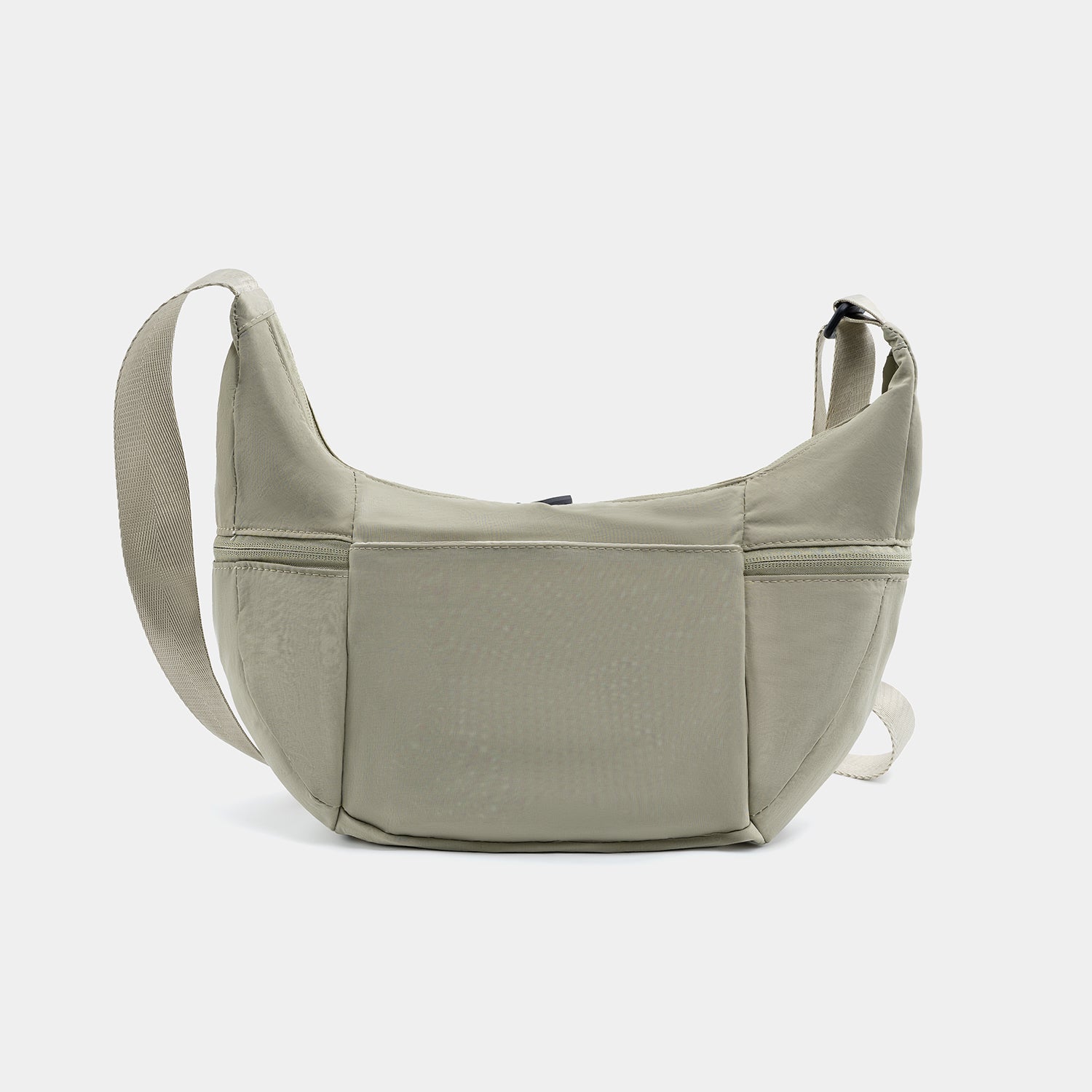 Journion Semi-circular Nylon Crossbody Bag