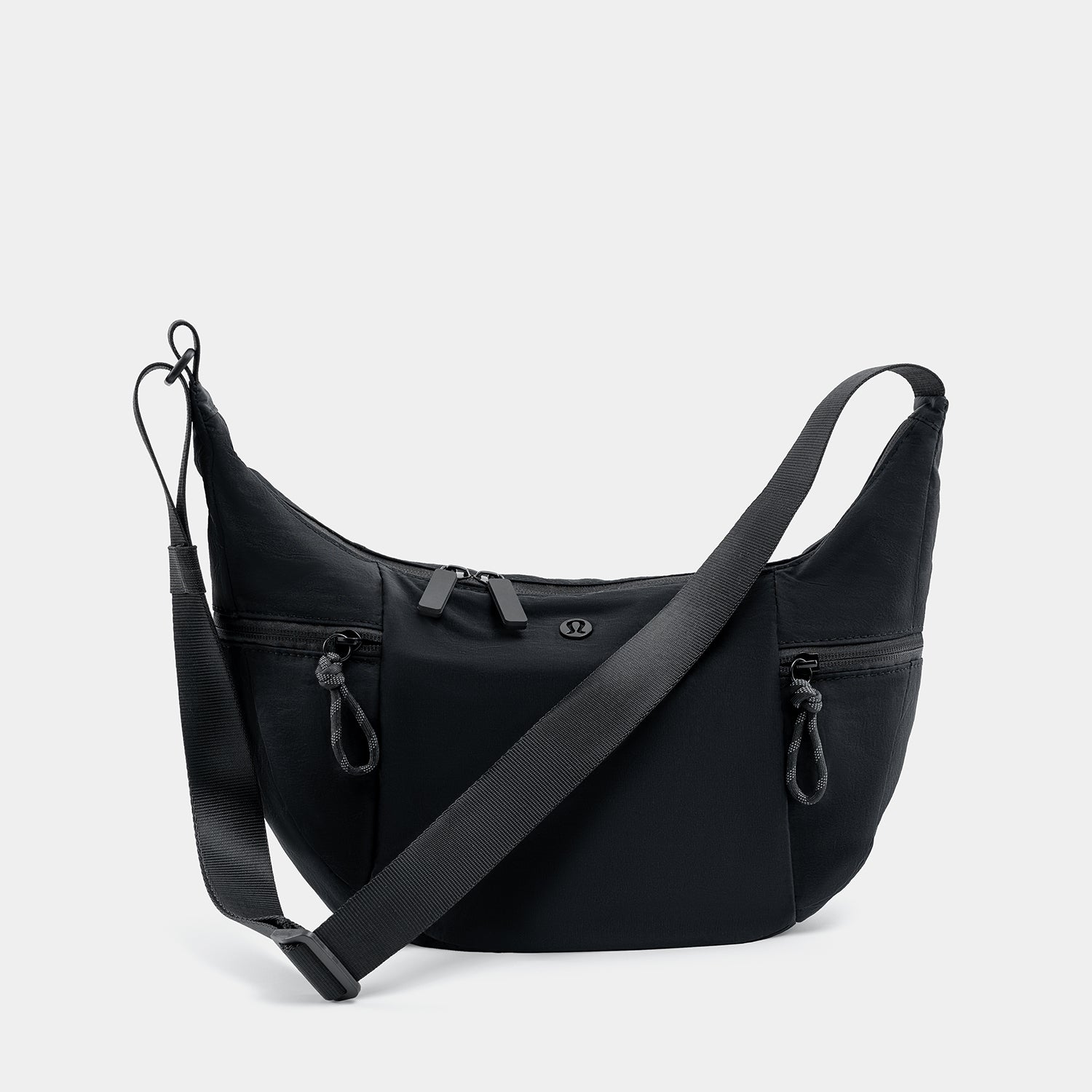 Journion Semi-circular Nylon Crossbody Bag
