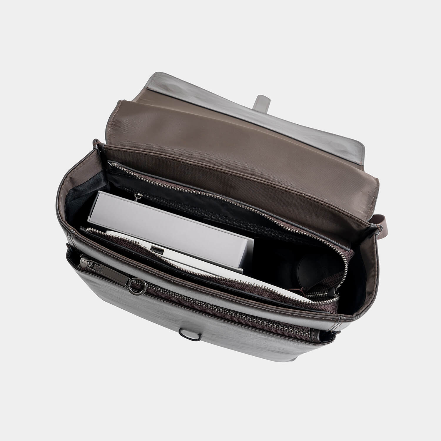 Journion Brown Vegan Leather Backpack