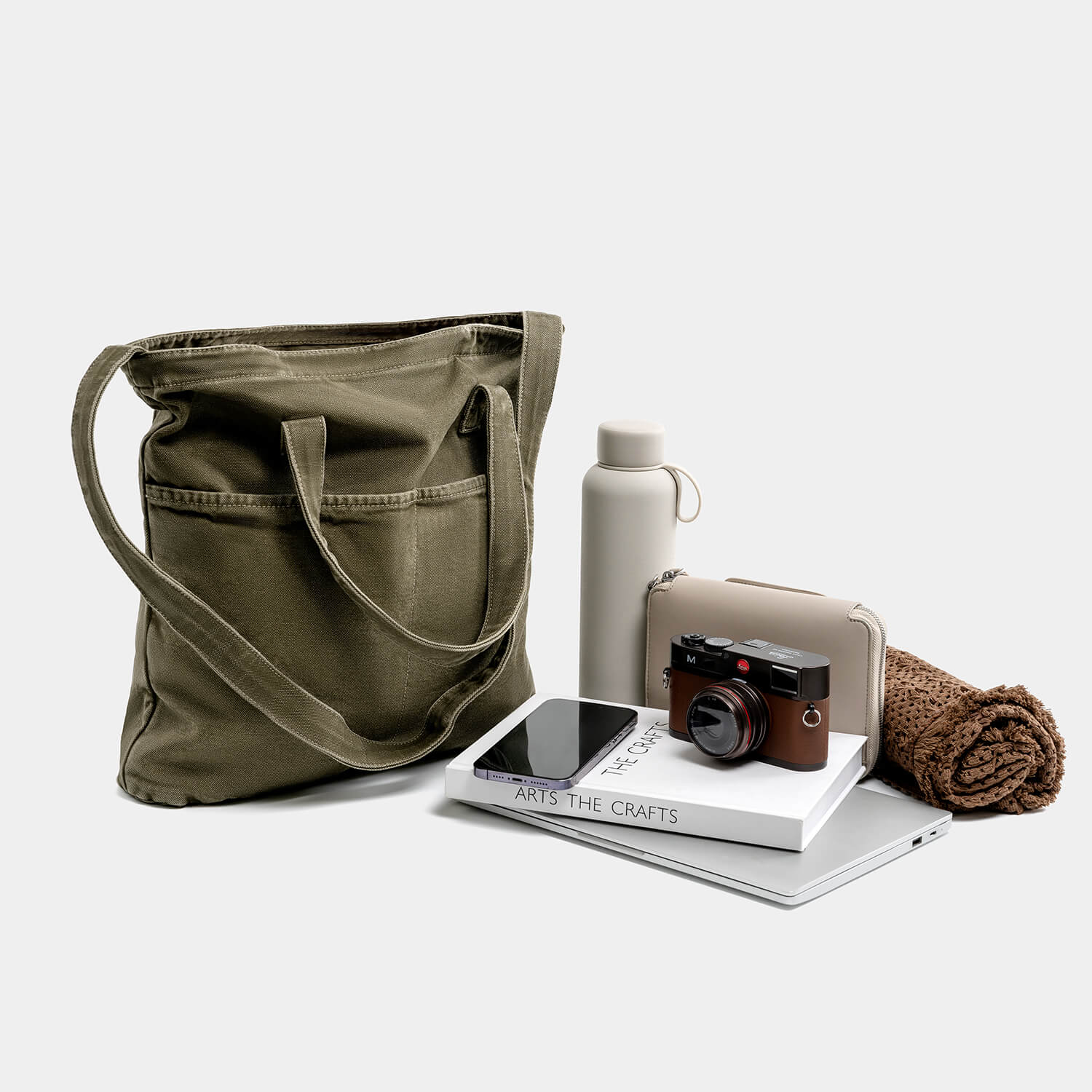 Journion Multipurpose Canvas Tote Bag with Shoulder Strap