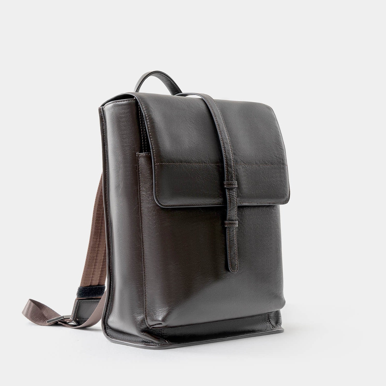 Journion Brown Vegan Leather Backpack