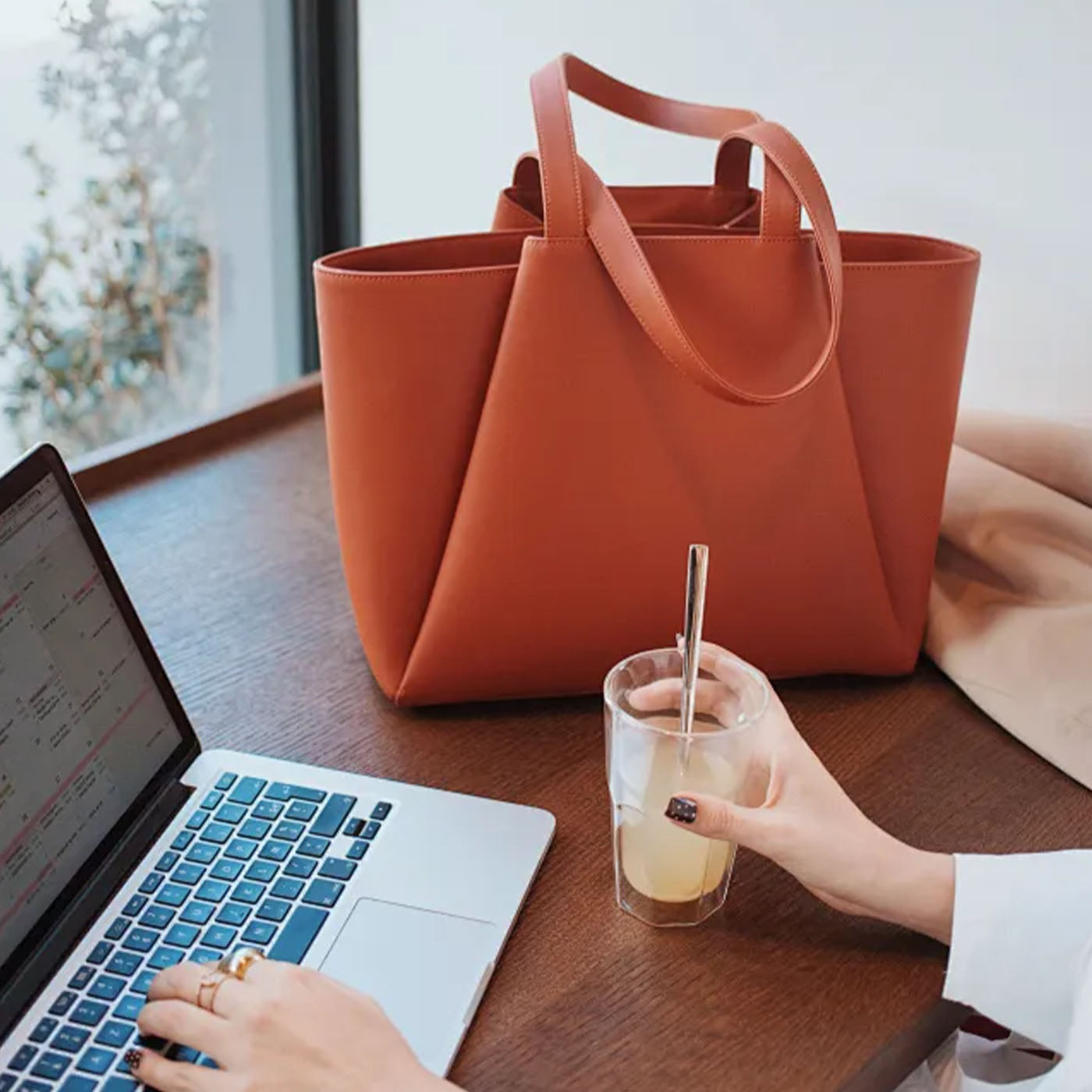 Coffee Shop Working Tote Bag