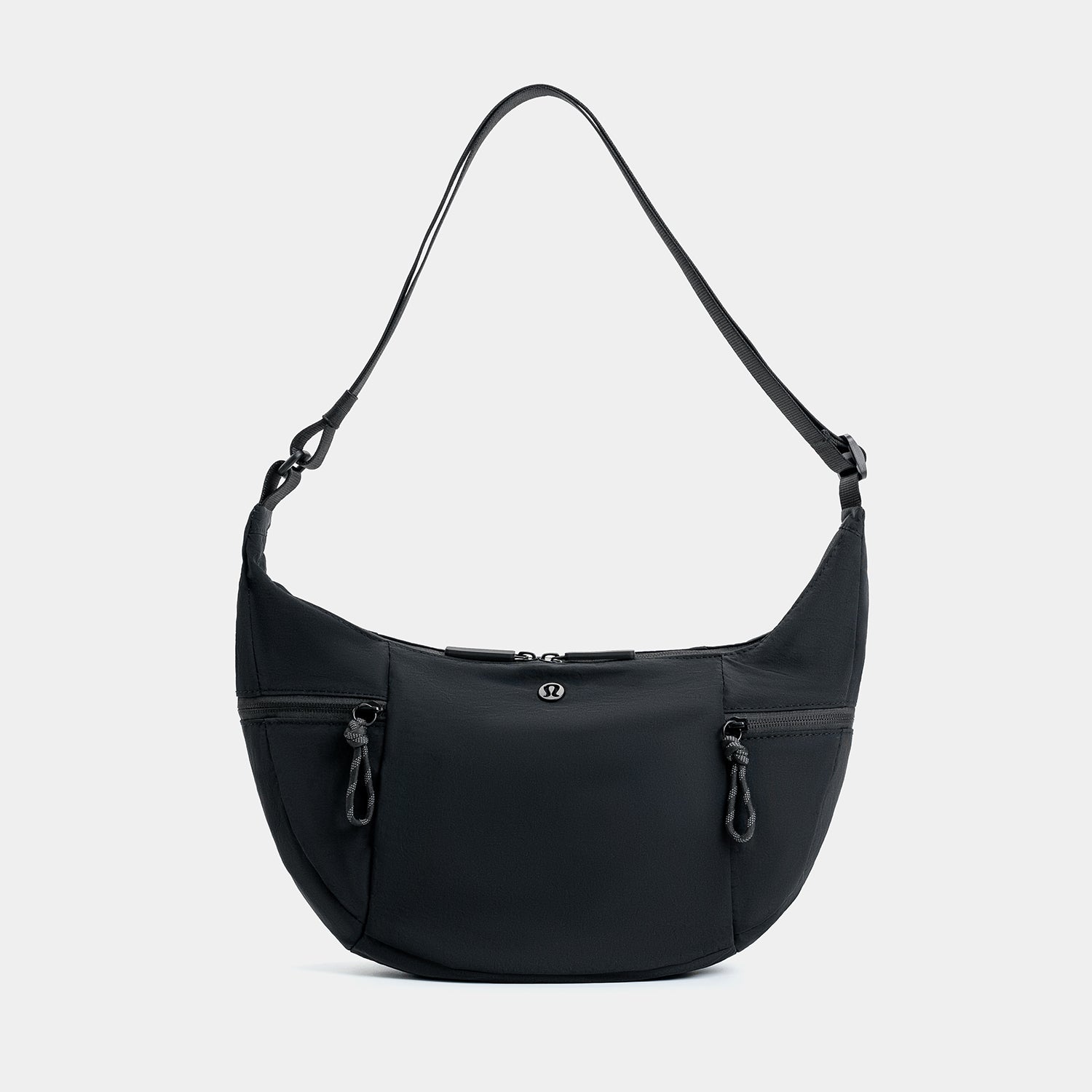 Journion Semi-circular Nylon Crossbody Bag