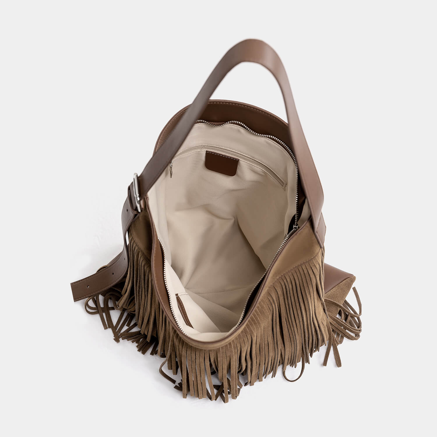 Journion Brown Suede Shoulder Bag
