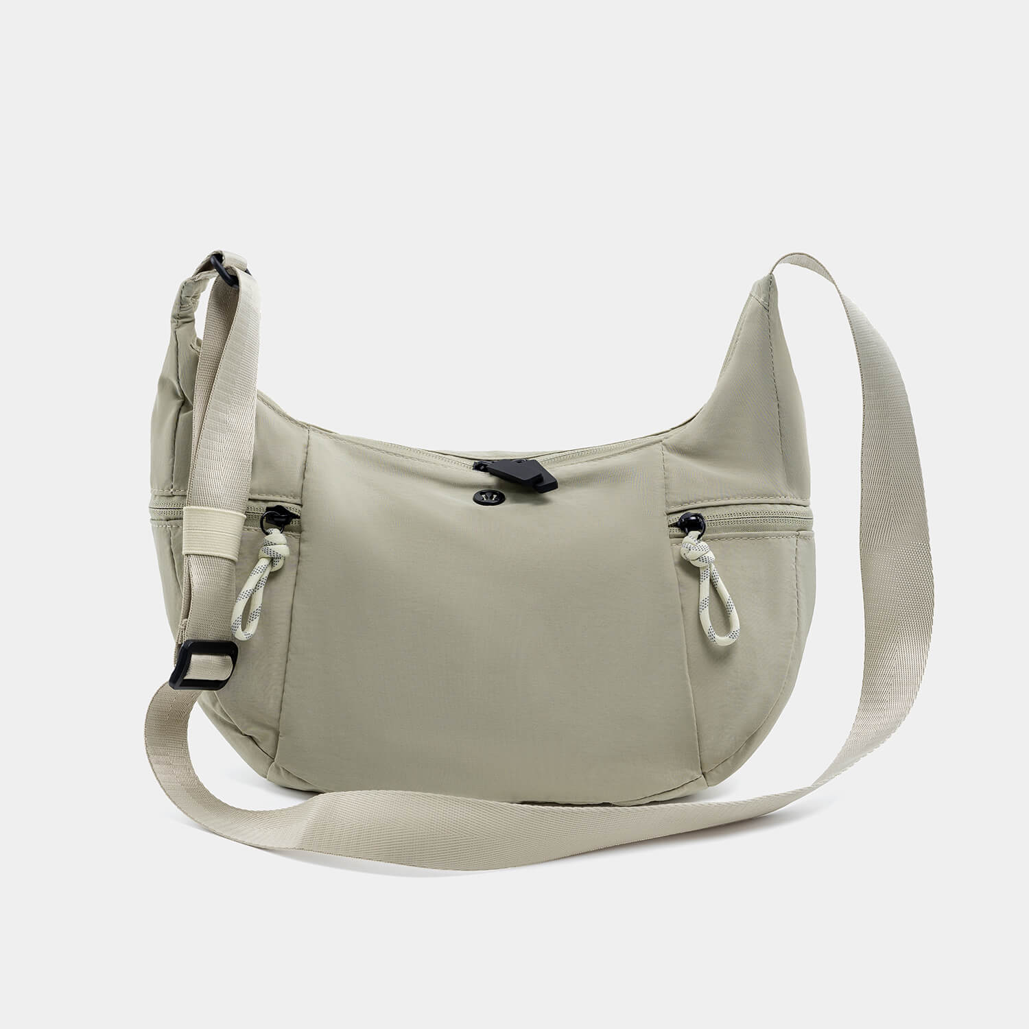 Journion Semi-circular Nylon Crossbody Bag