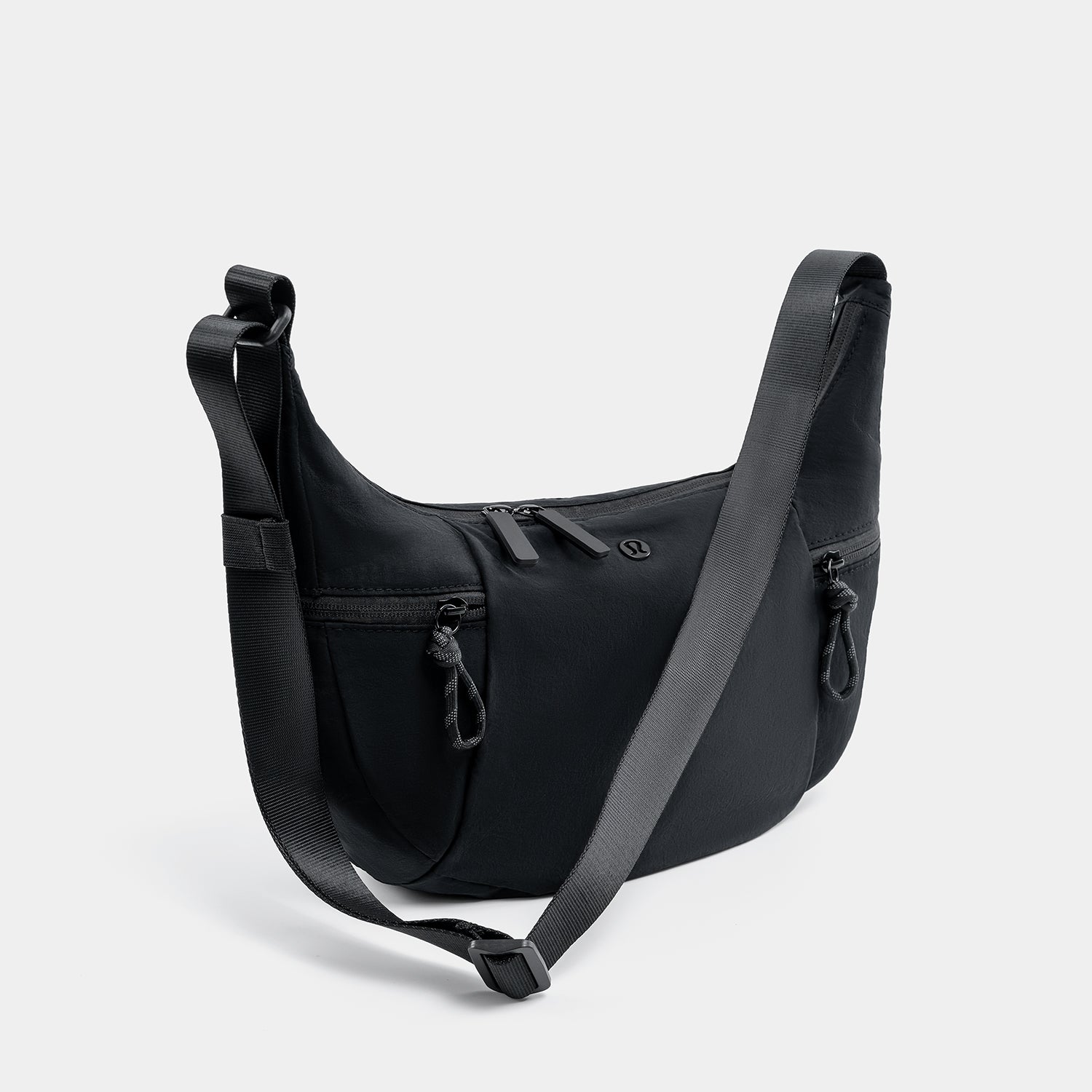 Journion Semi-circular Nylon Crossbody Bag