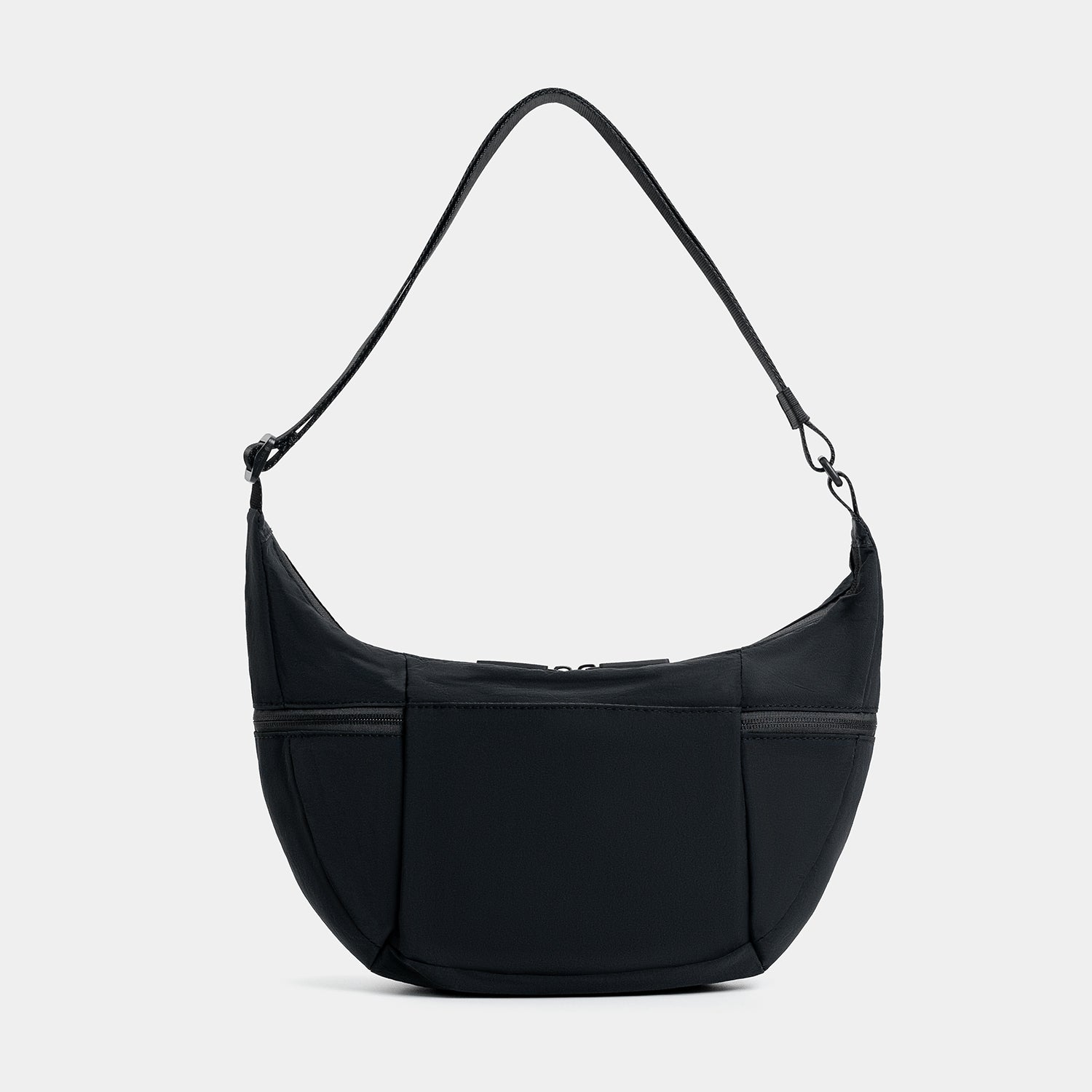 Journion Semi-circular Nylon Crossbody Bag