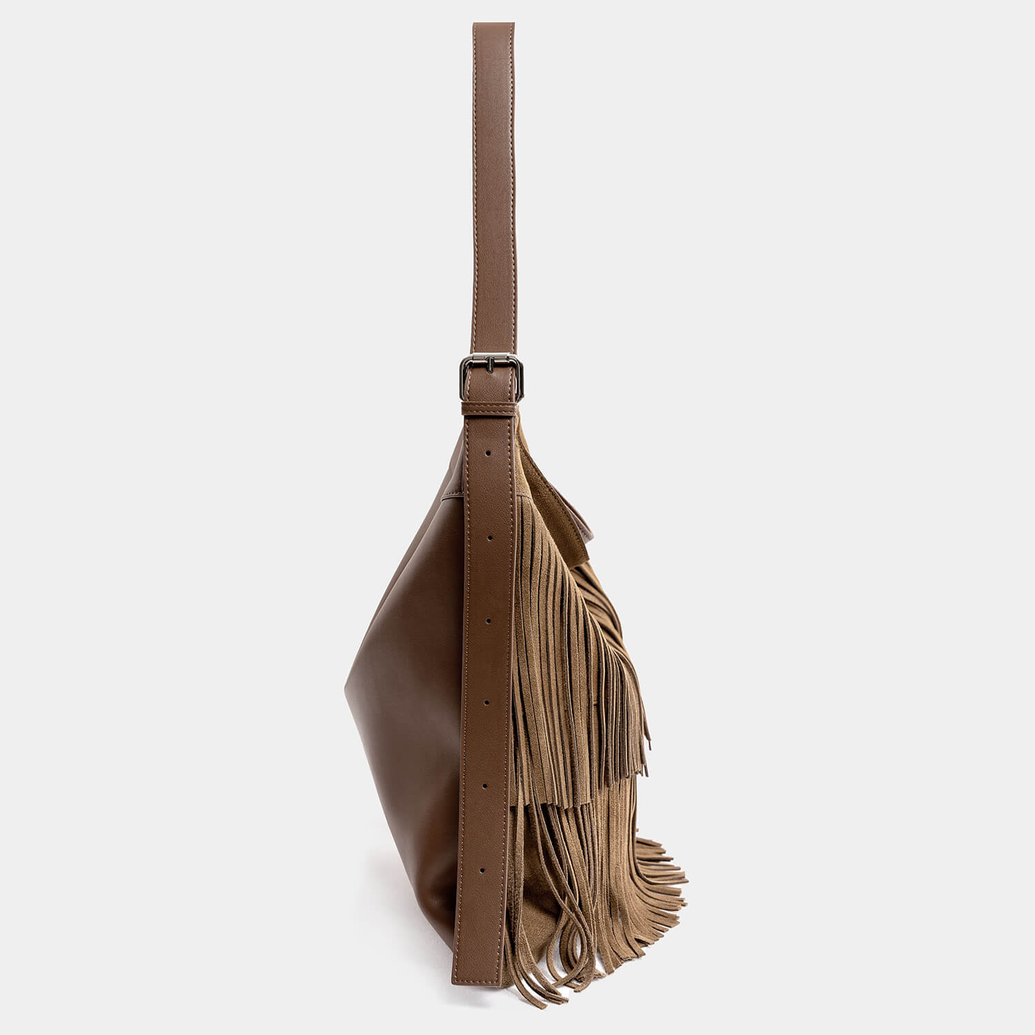 Journion Brown Suede Shoulder Bag