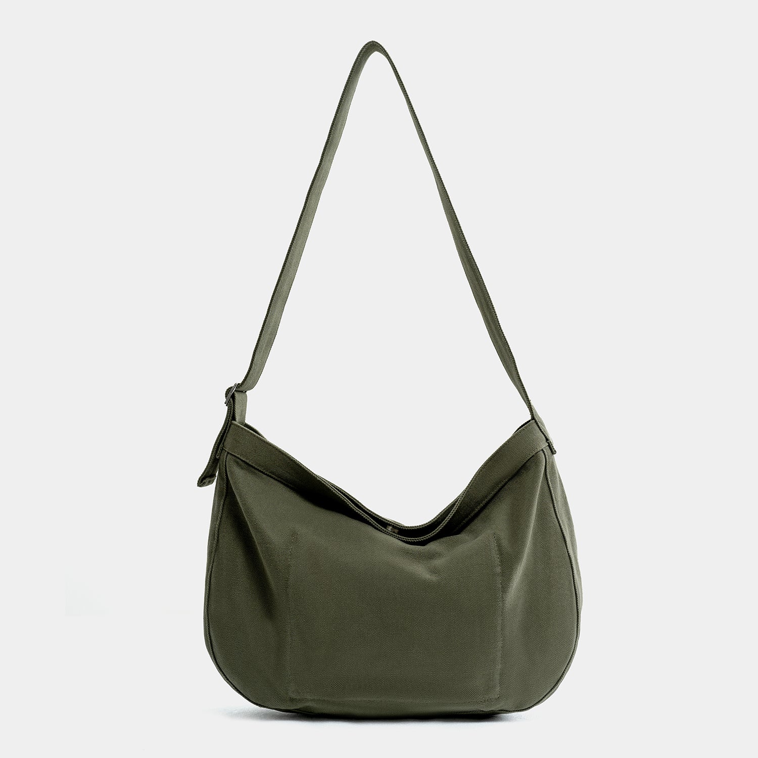 Journion Green Canvas Shoulder Bag with Adjust Shoulder Straps