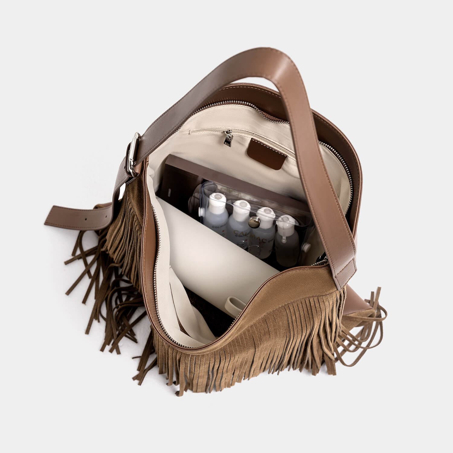 Journion Brown Suede Shoulder Bag