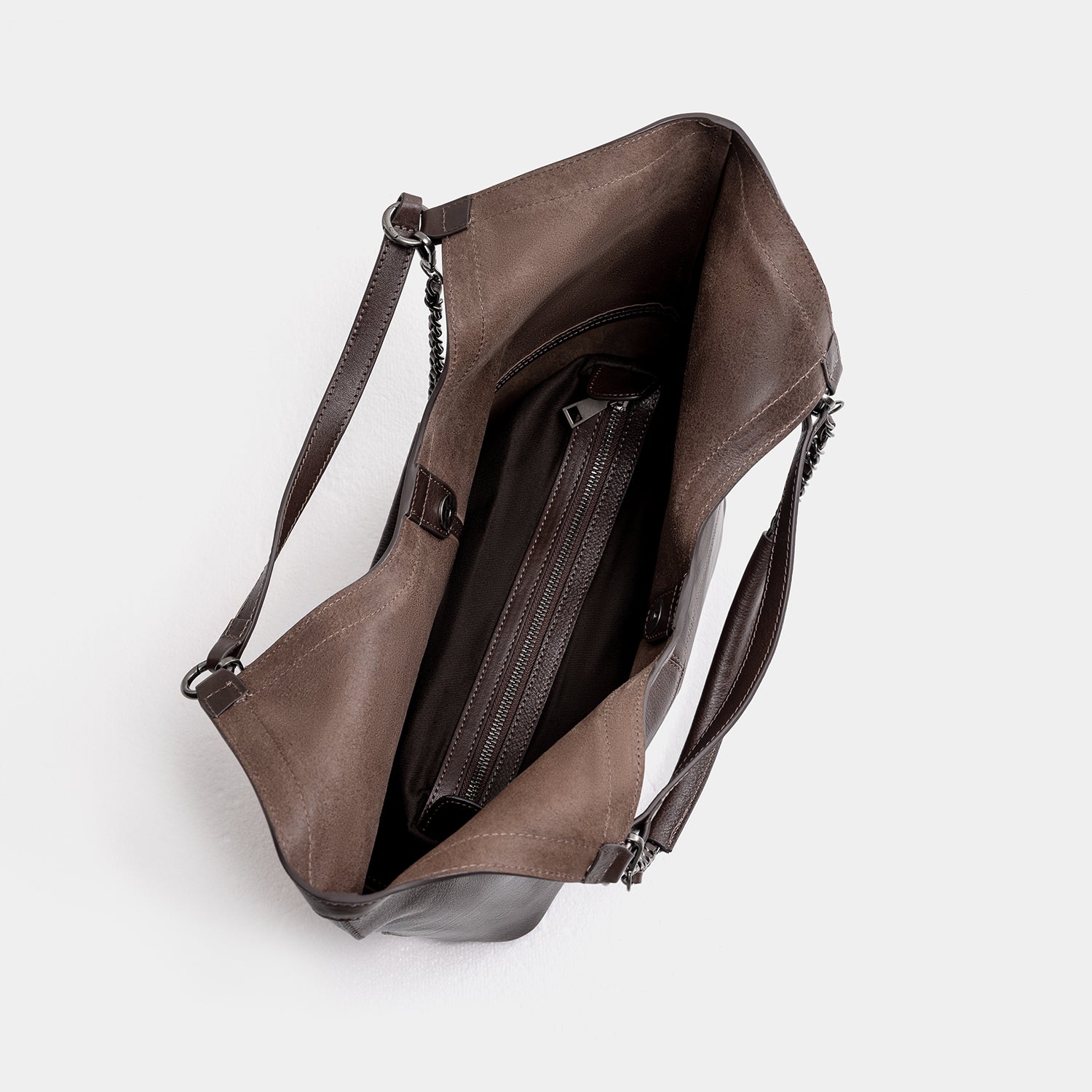 Journion Classic Brown Tote Bag with Handle