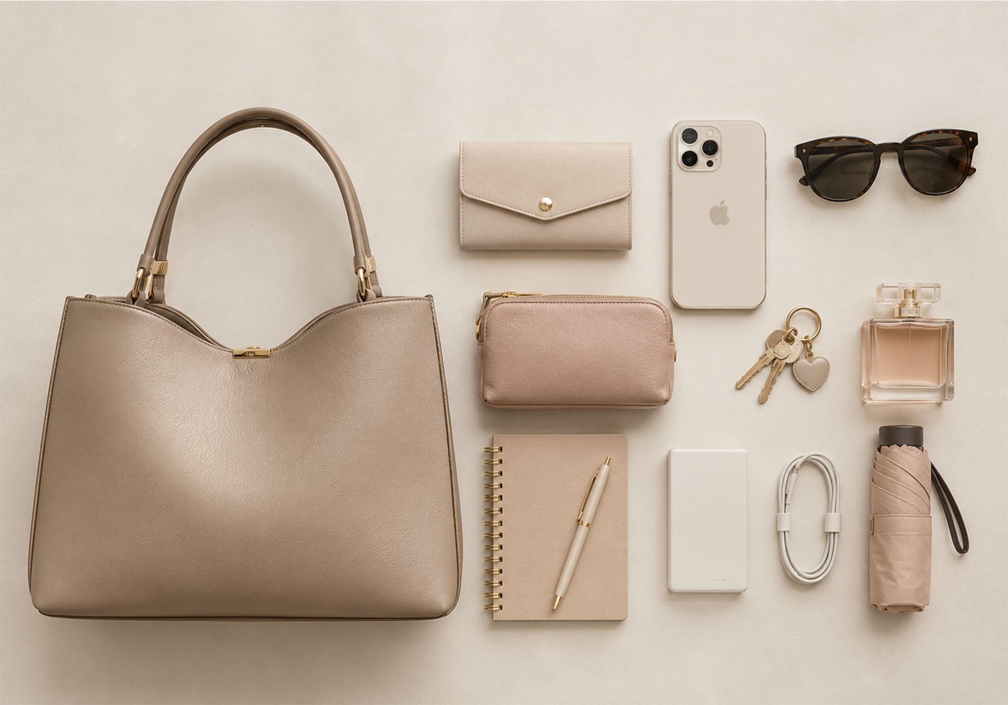 Minimalist Handle Bag Inside